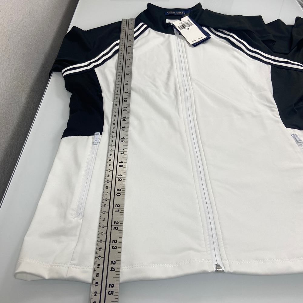 Polo Golf Ralph Lauren Womens M Black White Striped UV Golf Jacket‎ NEW - Picture 5 of 9